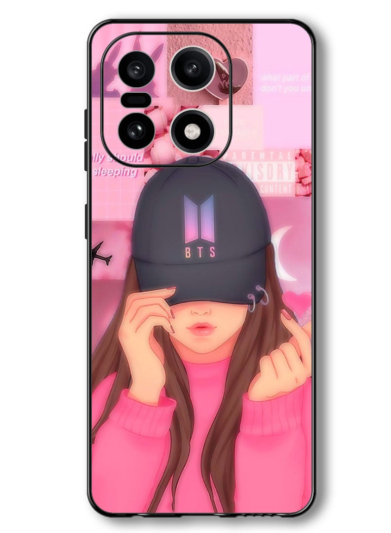 Theodor Case Compatible with OnePlus 15 6.78 Inch Protection Shockproof Bumper Cover Girl BTS Cap Snap - Image 1